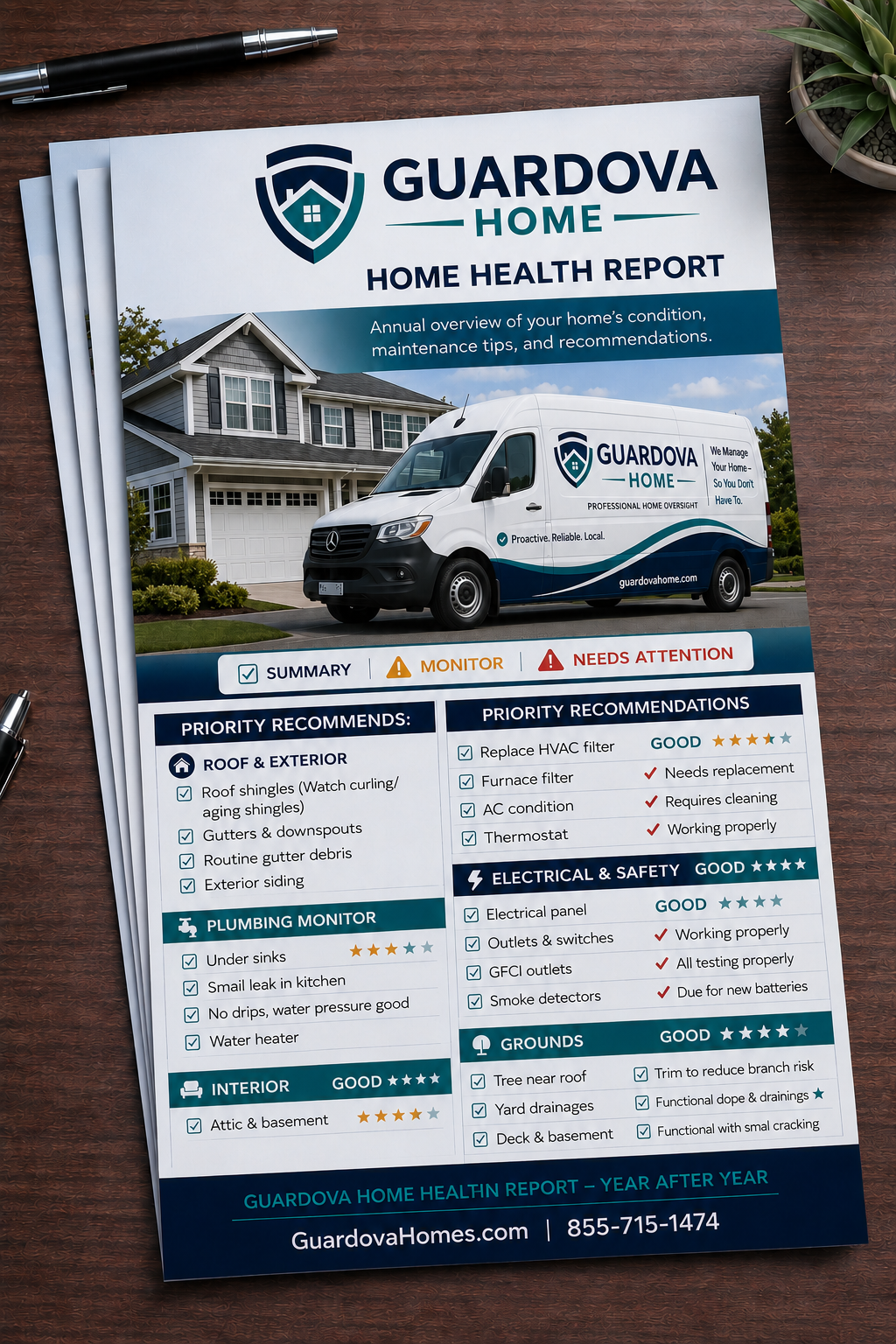 Guardova Annual Condition Report example